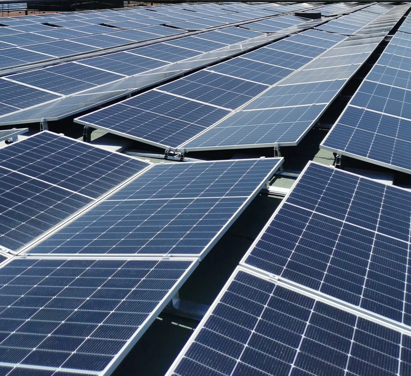 champ de panneaux photovoltaïques